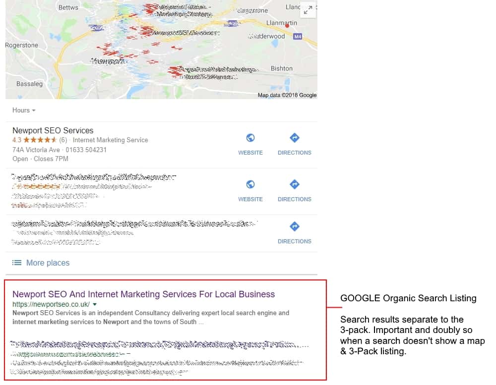 local Buisiness organic search for buyer keyword